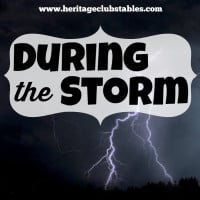 During the storm of life, how do you respond and how is your relationship with your Heavenly Father affected? Stand firm between the sheltering arms of God