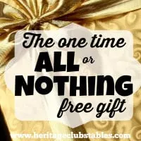 The one time all or nothing free gift: your life. In the hands of the Father, he is able to work immeasurably more than you ever thought possible.