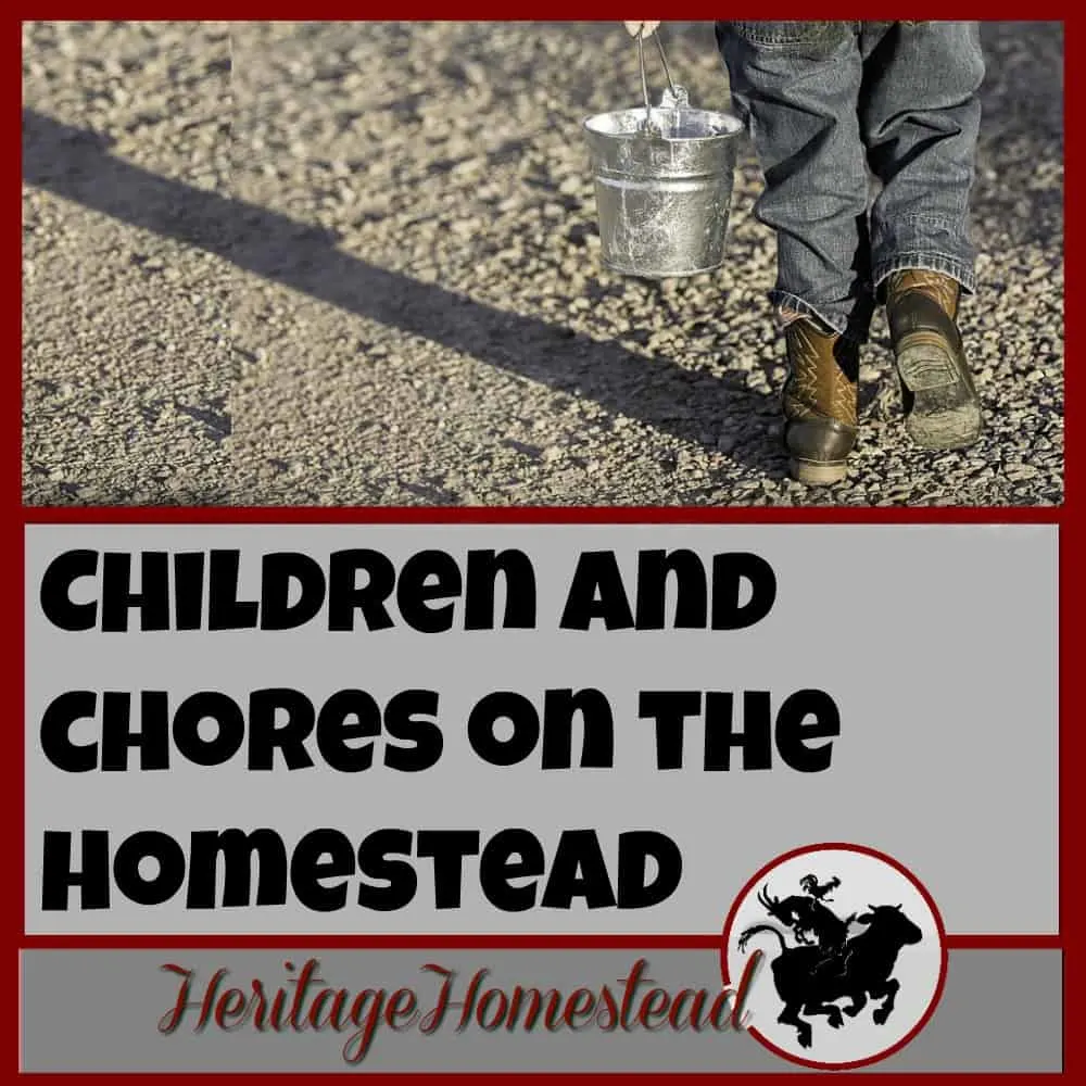 Homesteading | Kids and Chores | Why should children be involved in the process of your homestead and all the chores involved? It is a questions worth exploring. You won't regret their help and they will thank you later! Free age appropriate chore chart