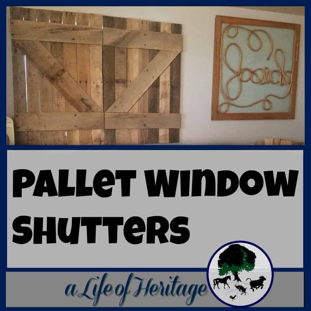 Pallets | Building with Pallets | Pallet Window Shutters | Pallet window shutters are a great addition to any room where you desire to block out light and have a rustic cowboy look.
