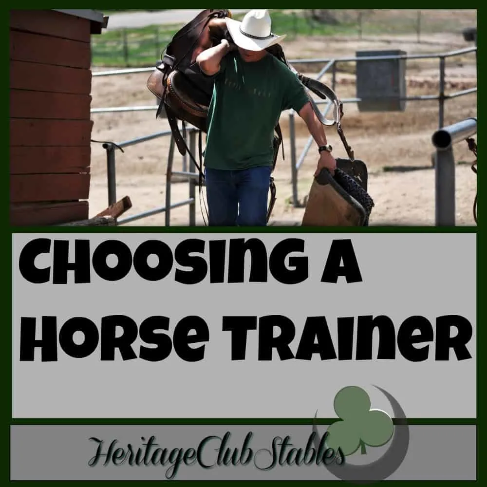 Horse Training | Horse Trainer | How to choose a horse trainer | FREE printable 