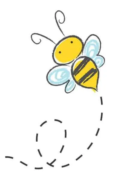 Bee buzzing around a flower!