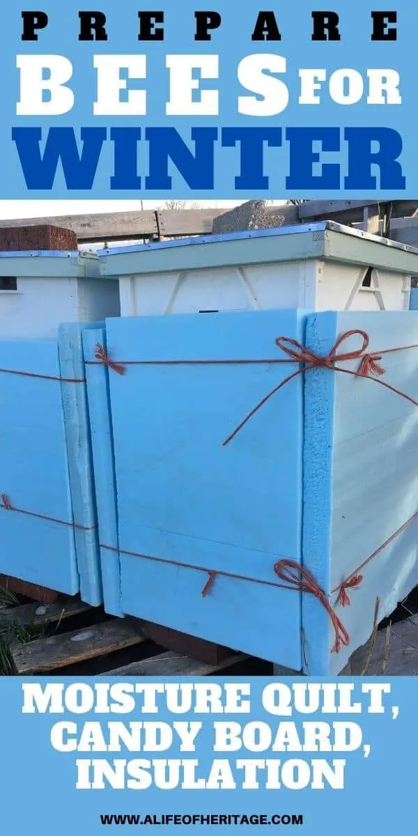 example of a moisture quilt on a beehive