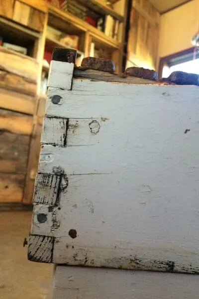 Bee hive box needing repairs