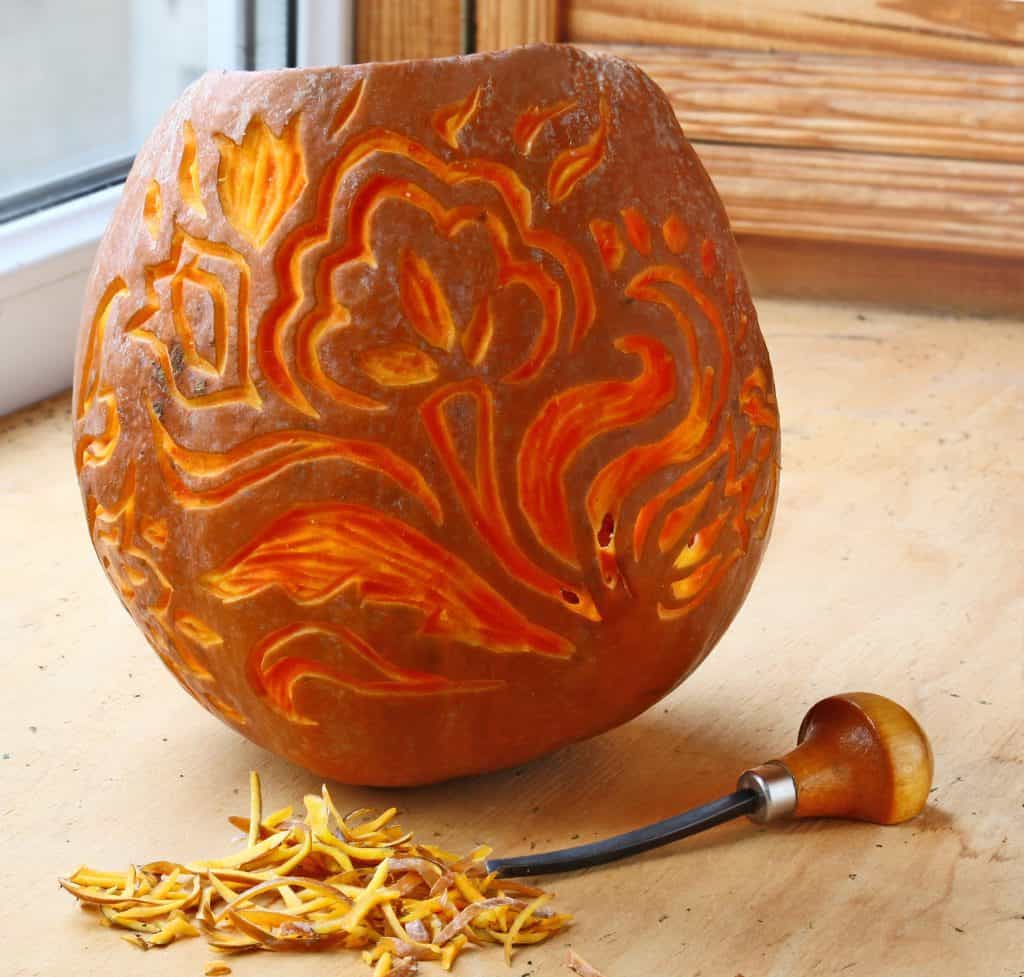 beautiful pumpkin carving