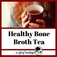 Healthy Bone Broth Tea to fight off the cold season!