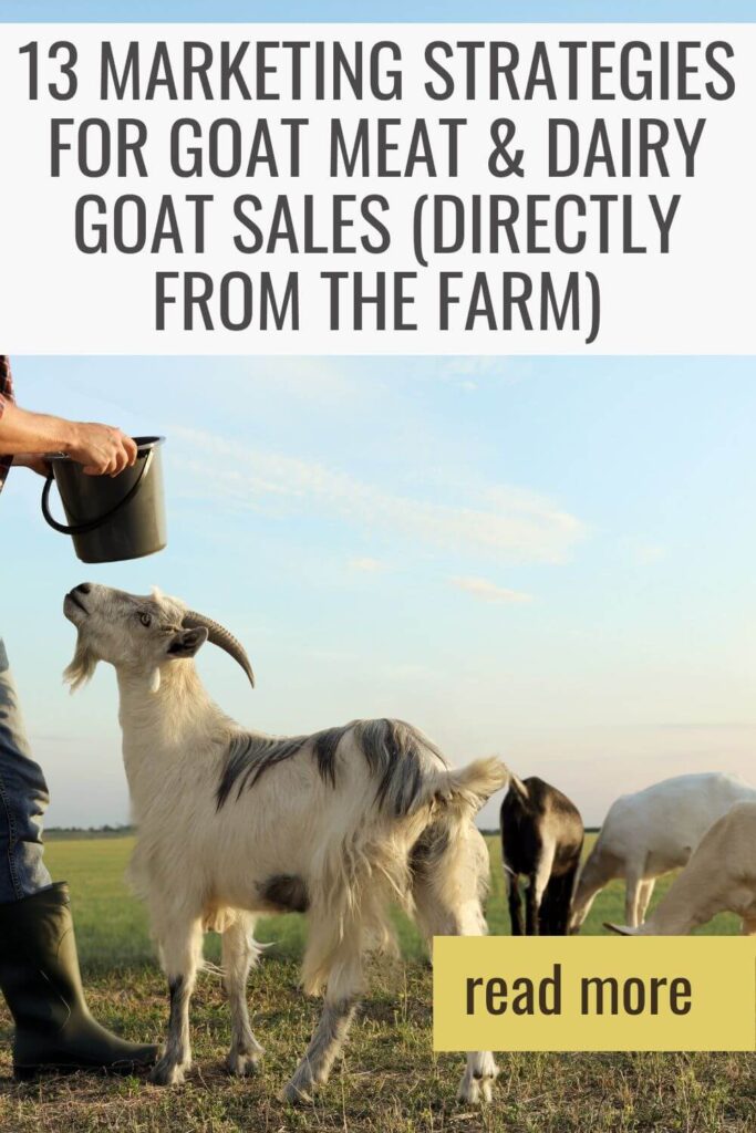 tips on how to market goat products directly from your farm 
