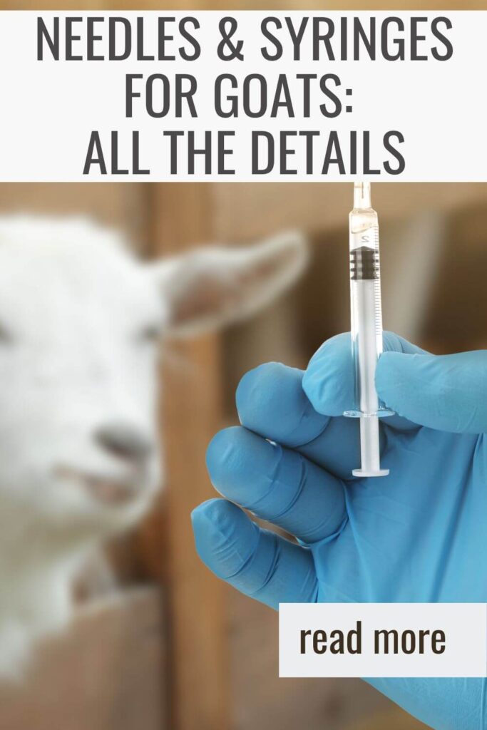 learn what types pf needles and syringes you need for your goat herd