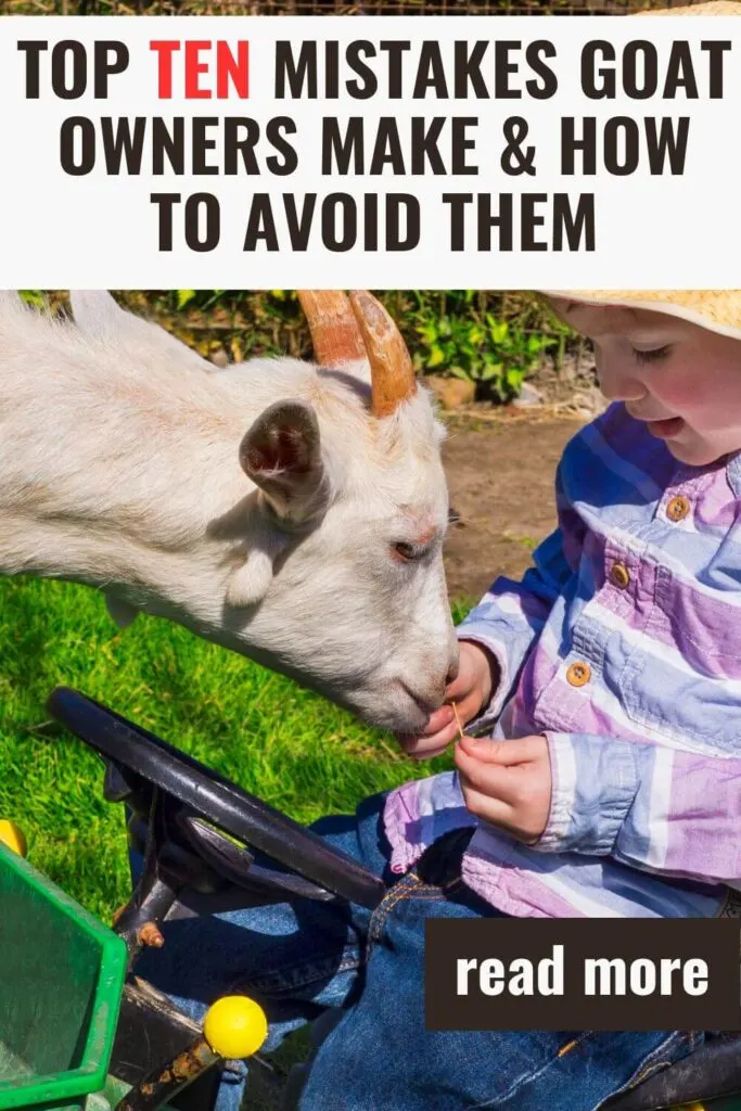 Avoid these top ten mistakes and raise healthy goats!